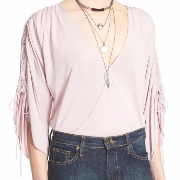 Free People Tops - Free People Salt Peppa blouse lilac size small